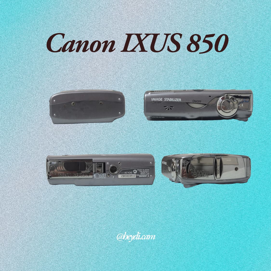 미품급) (NCT 재민,니쥬 아야카) 캐논 ixus850 ixy900is 상품이미지3