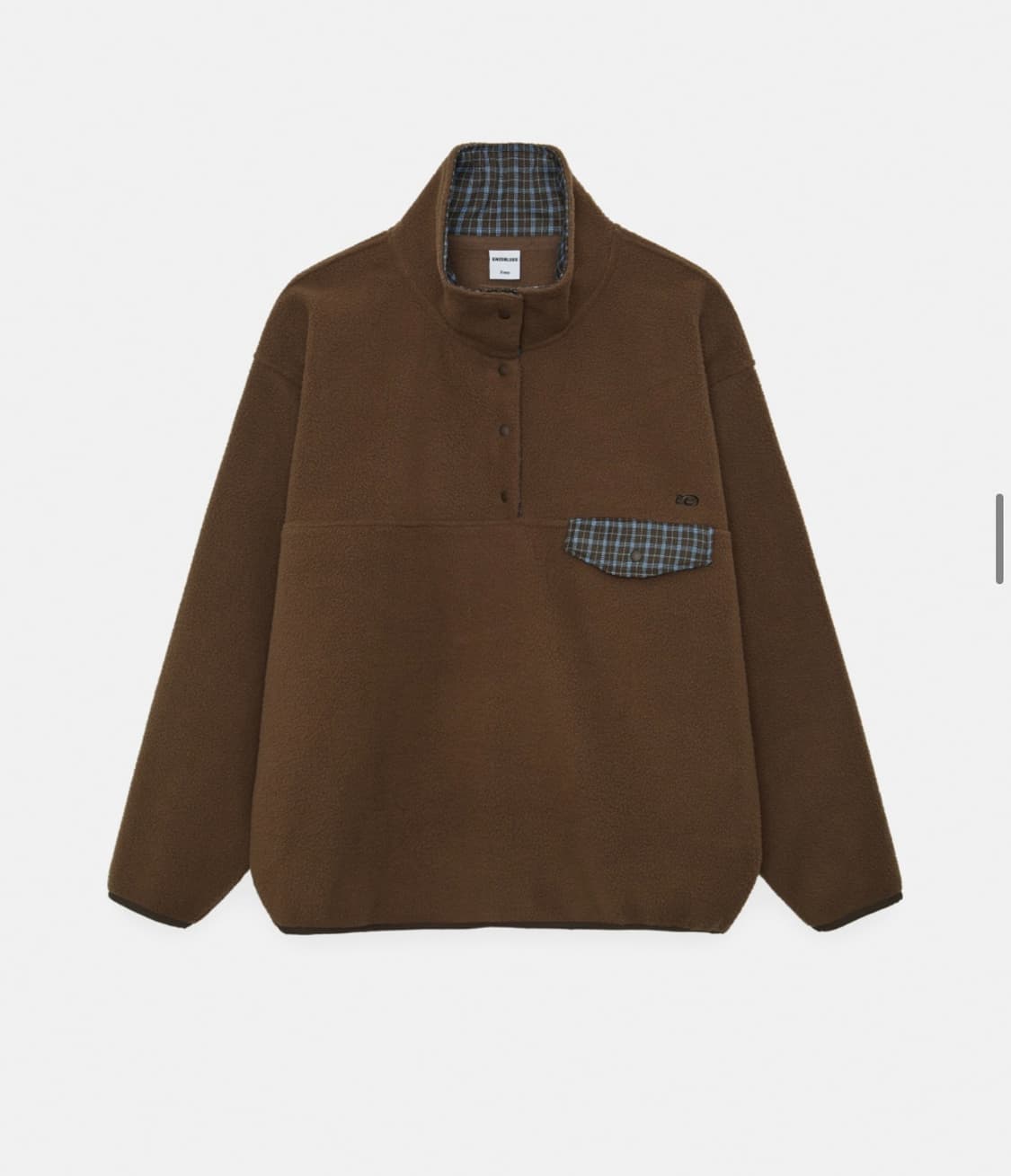 엔조블루스 레트로 스냅 플리스 아노락 (Brown) 상품이미지2