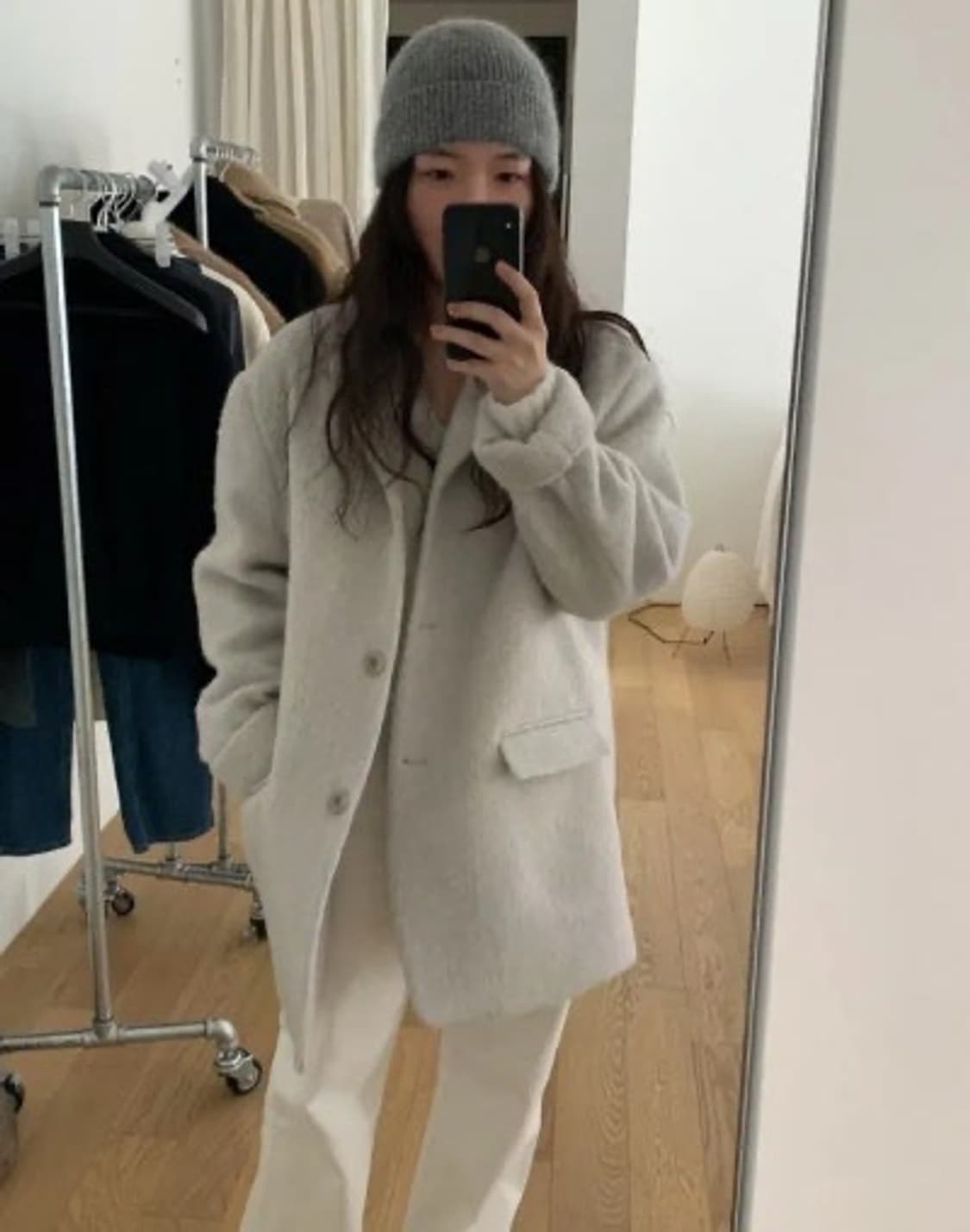 레터 Teddy coat  테디 코트 (라이트 그레이) 상품이미지1