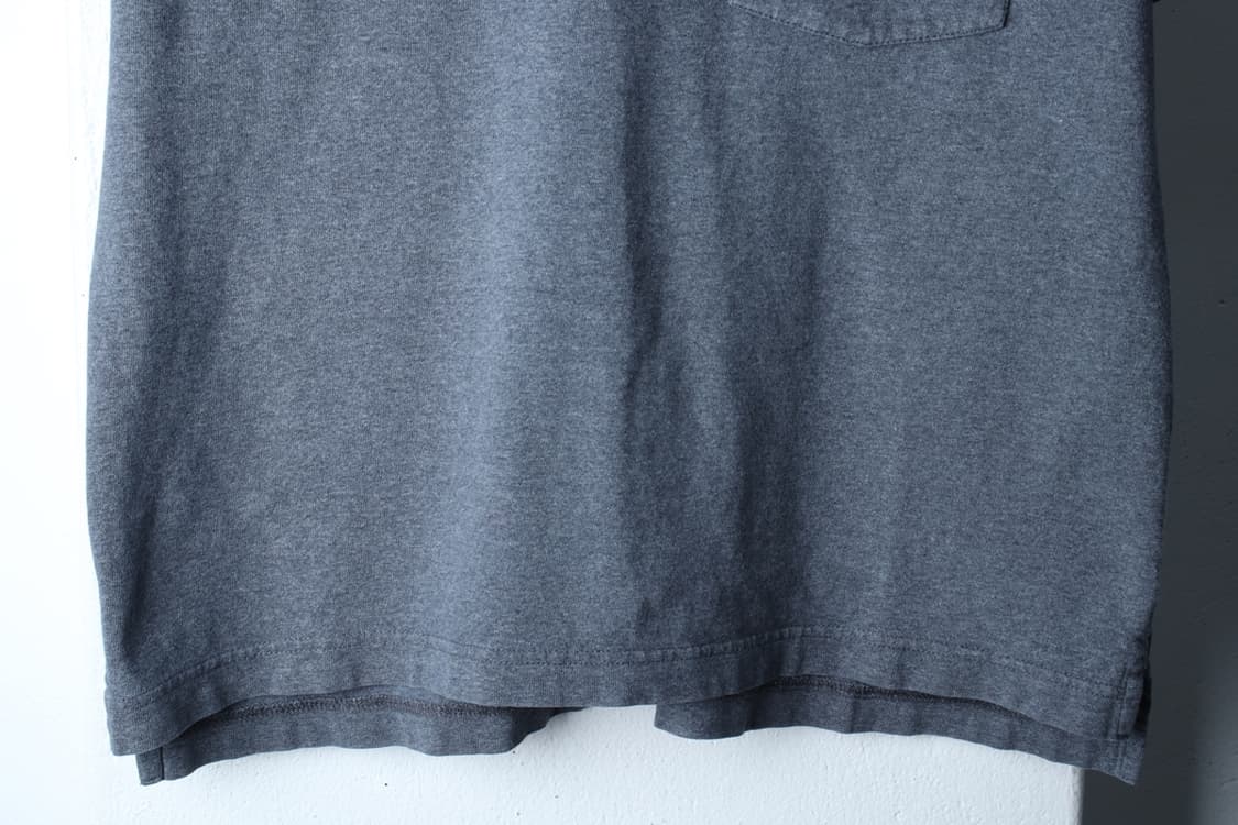 (L-XL) 유니클로 반팔 티셔츠 U라인 포켓 그레이 무지-H32742 상품이미지4