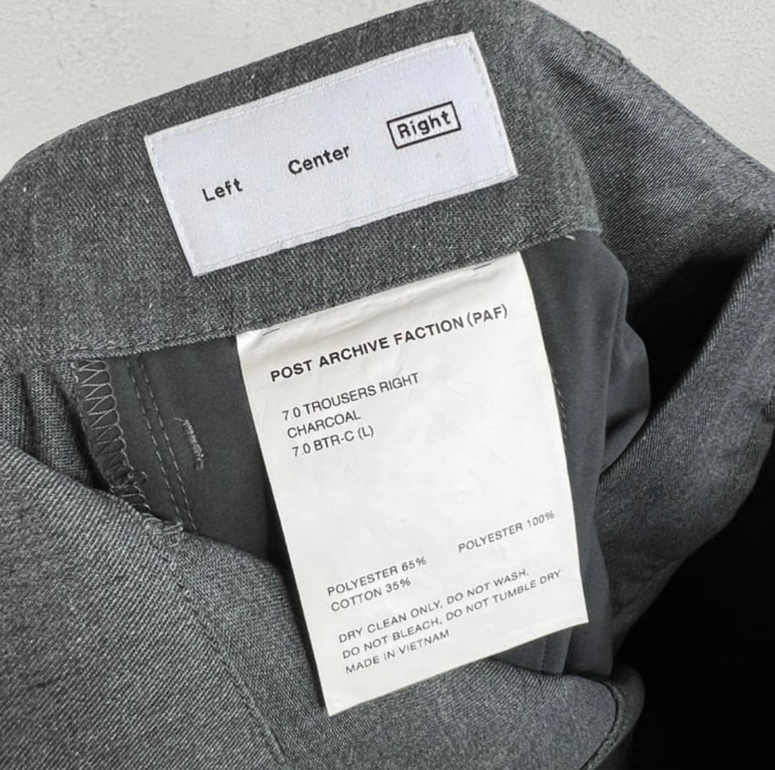 포스트 아카이브 팩션 7.0 RIGHT 팬츠 상품이미지3