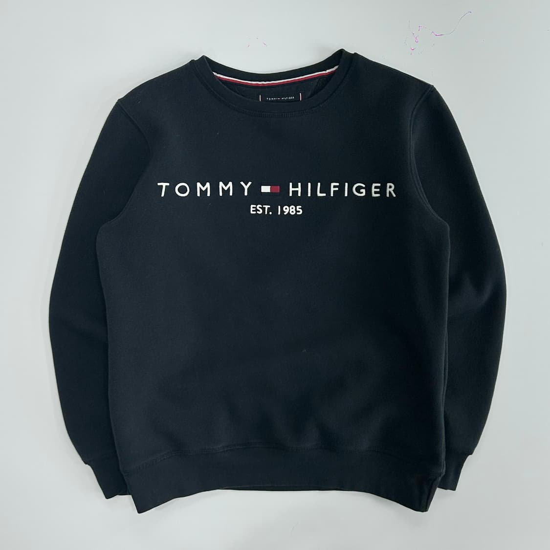 Tommy hillifiger 타미힐피거 스펠아웃로고 네이비 맨투맨  상품이미지3