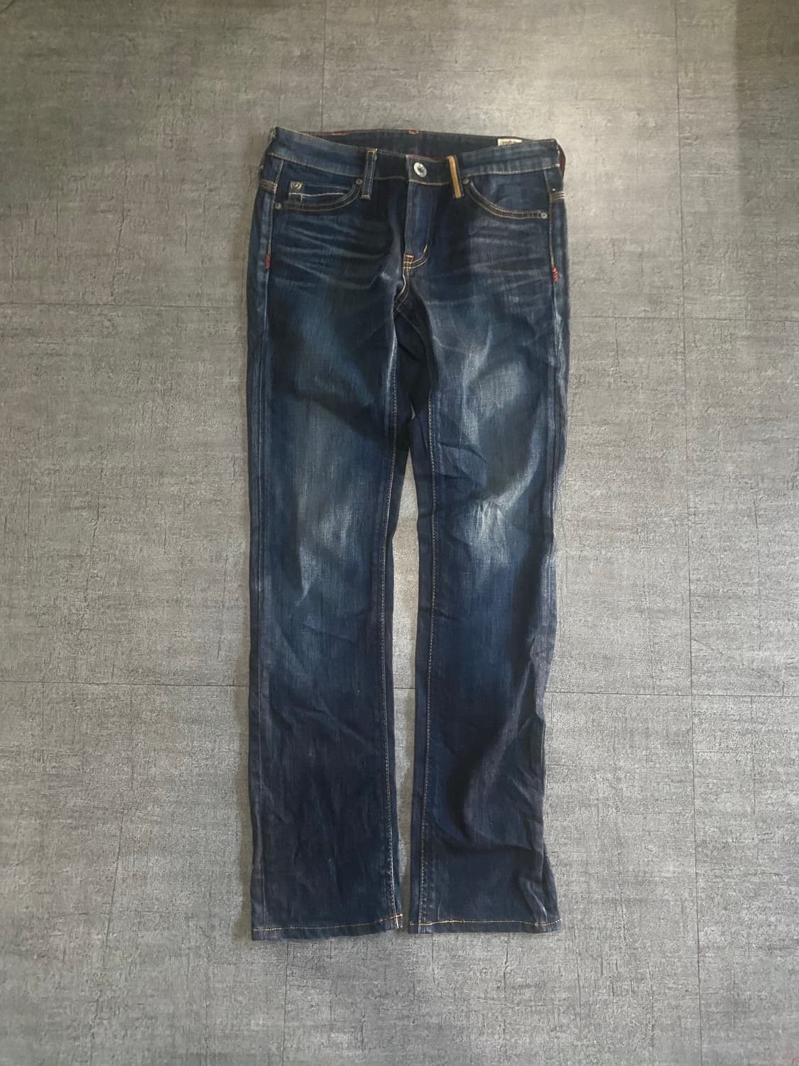 Edwin 에드윈 올드스쿨스트릿보헤미안 오렌지라벨 스트레이트 데님팬츠 상품이미지1