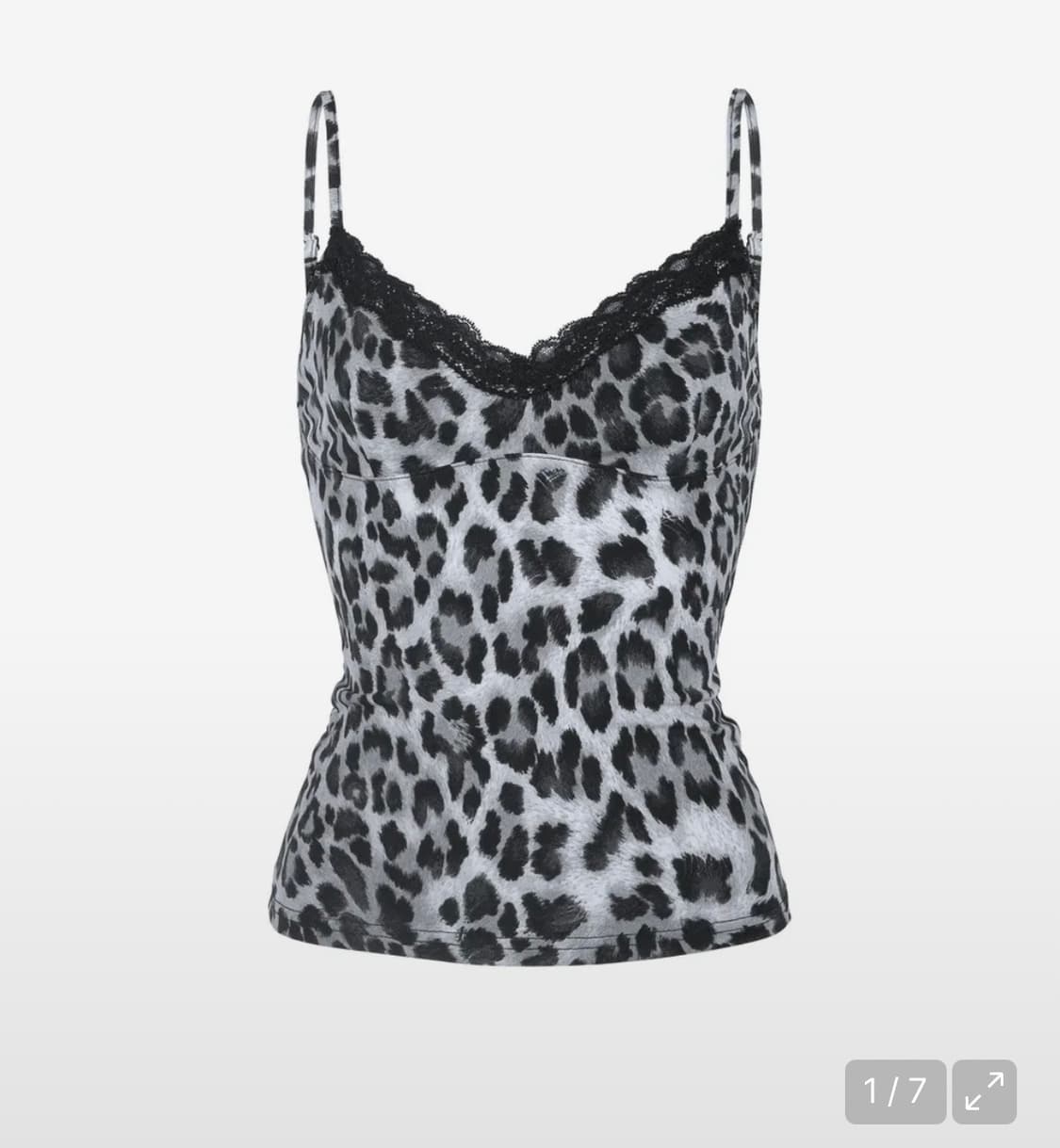 어나더에이 레오파드 슬리브리스 그레이 상품이미지1