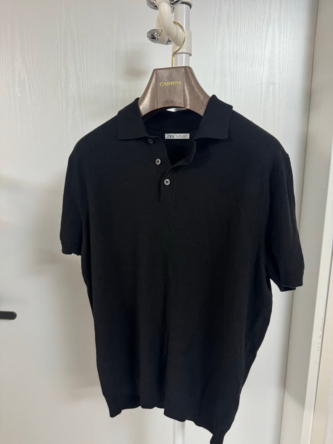 자라 니트 카라 반팔 상품이미지1