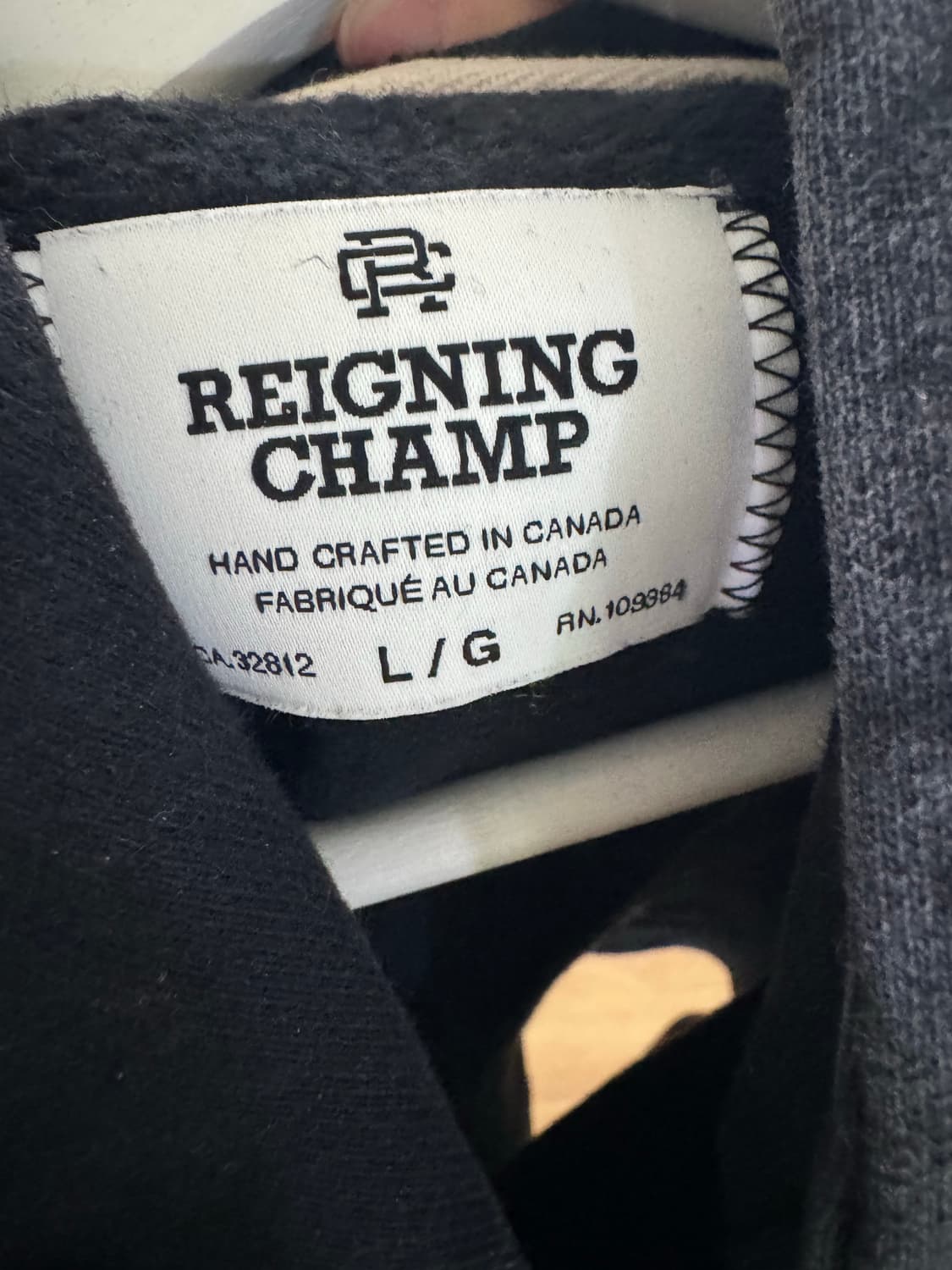 [Reigning Champ] 레이닝챔프 블랙 후드티 L 상품이미지5