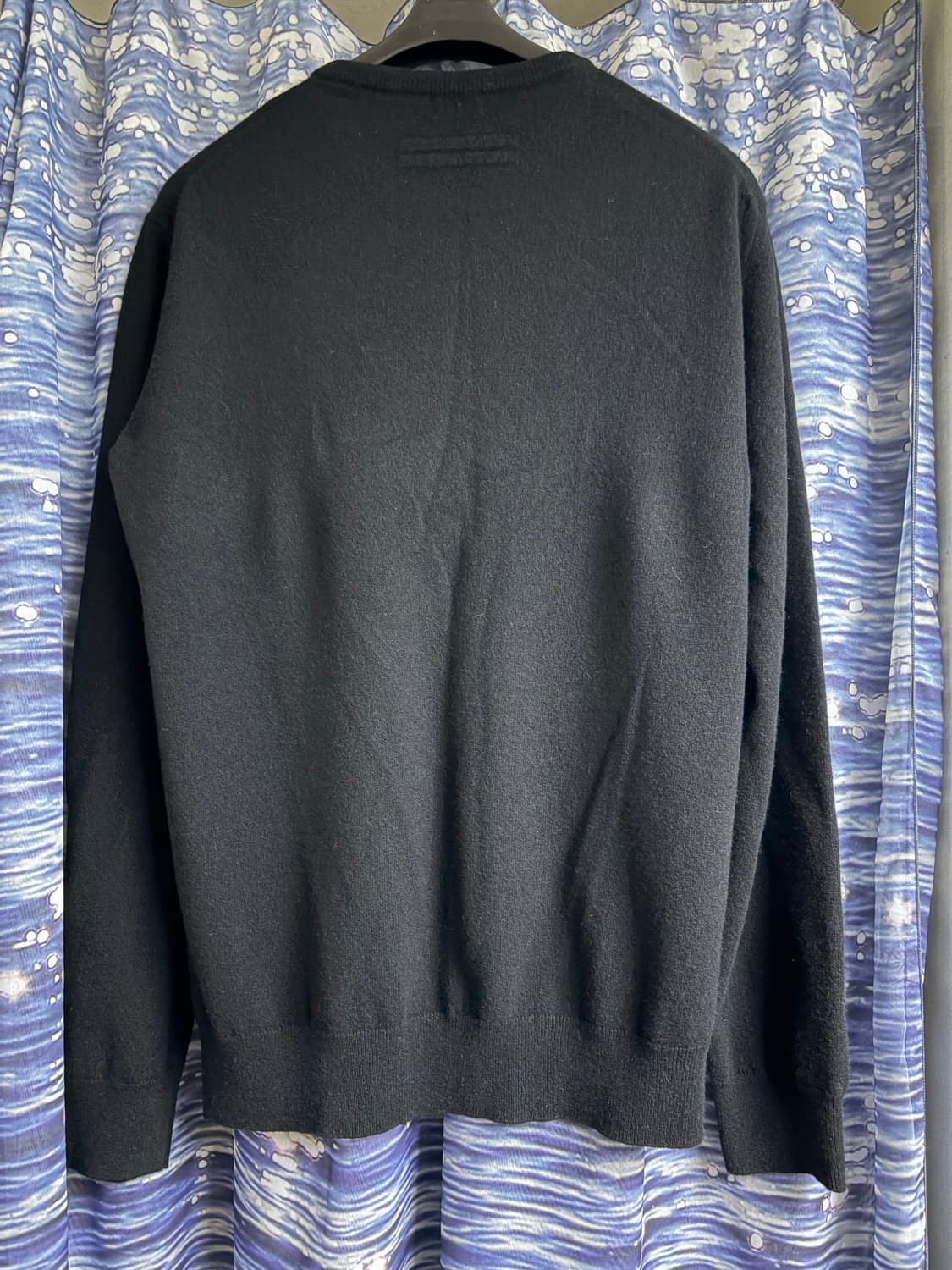 [XL] 제냐 오아시 캐시미어 크루넥 스웨터 블랙 상품이미지2