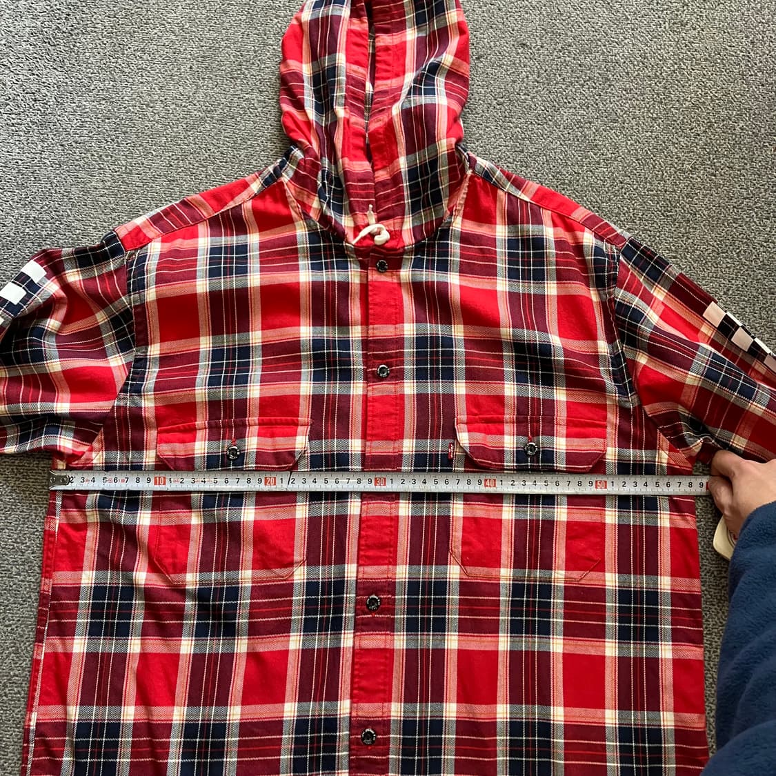 386 리바이스 체커보드 후드 셔츠 상품이미지6