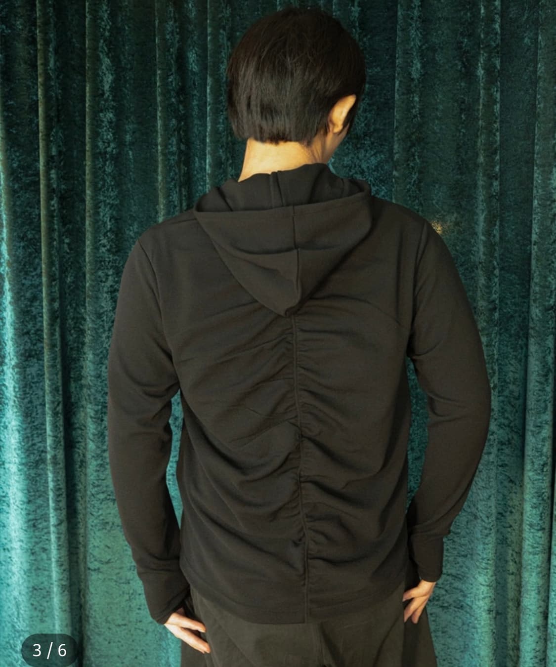Spine Hoodie Black 후드티 상품이미지3