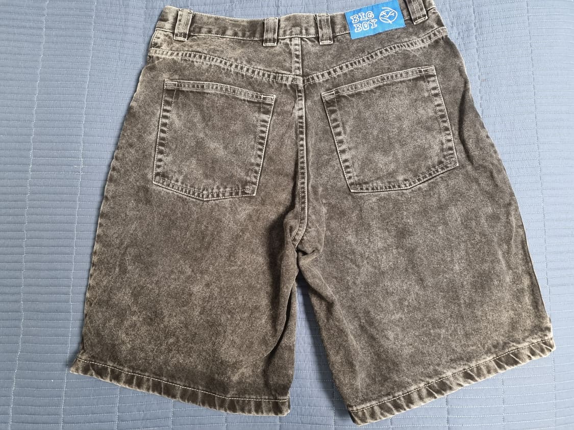 폴라스케이트 빅보이 실버 블랙 데님 쇼츠 M 상품이미지2