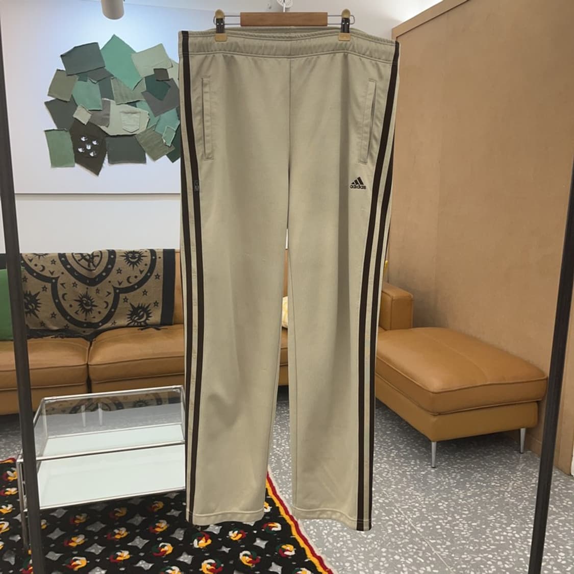 아디다스 아디컬러 클래식 크림 져지 트랙팬츠 L C07676 상품이미지3