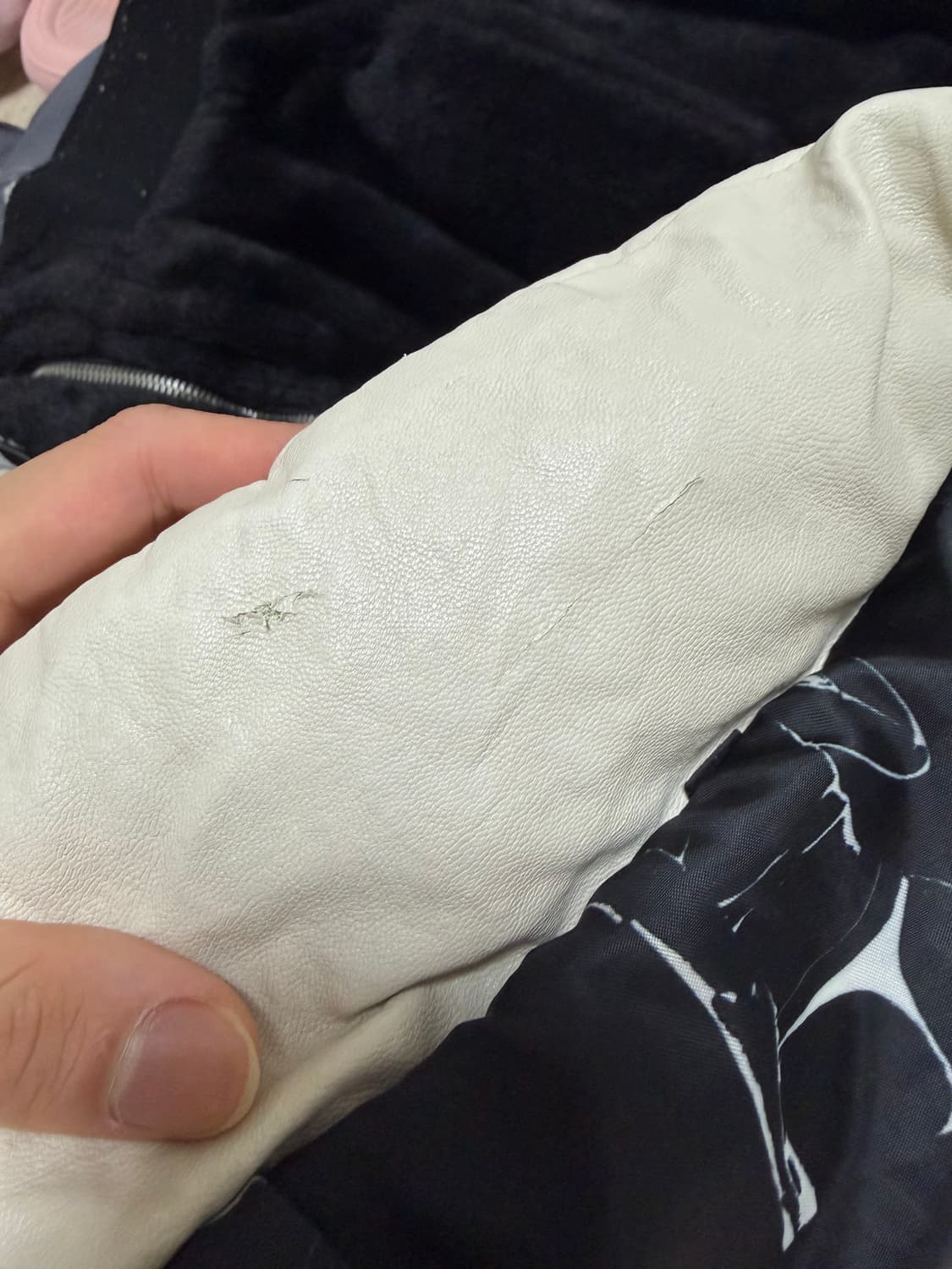 떠그클럽 레더 패딩 M 상품이미지6