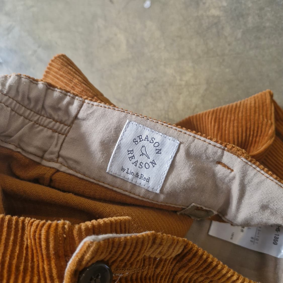 시즌 리즌 코듀로이 와이드 팬츠 36~38인치 상품이미지3