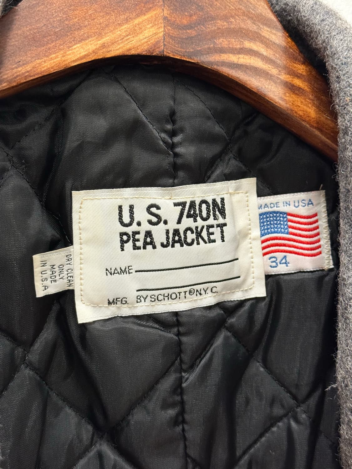 66) USA Schott NYC U.S. 740N Pea Jacket 상품이미지7