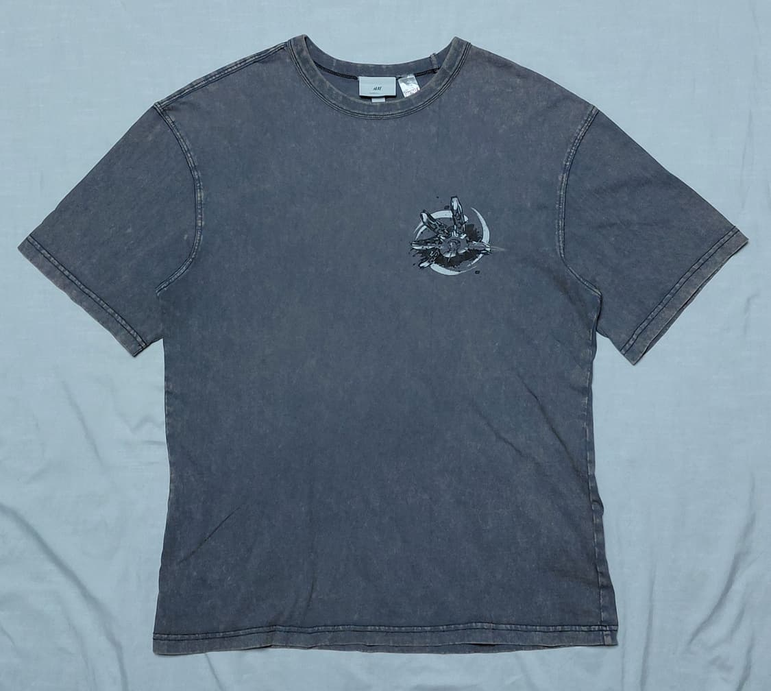 [S~M/오버핏] H&M x 마블 아이언맨 피그먼트 워싱 티셔츠 상품이미지2