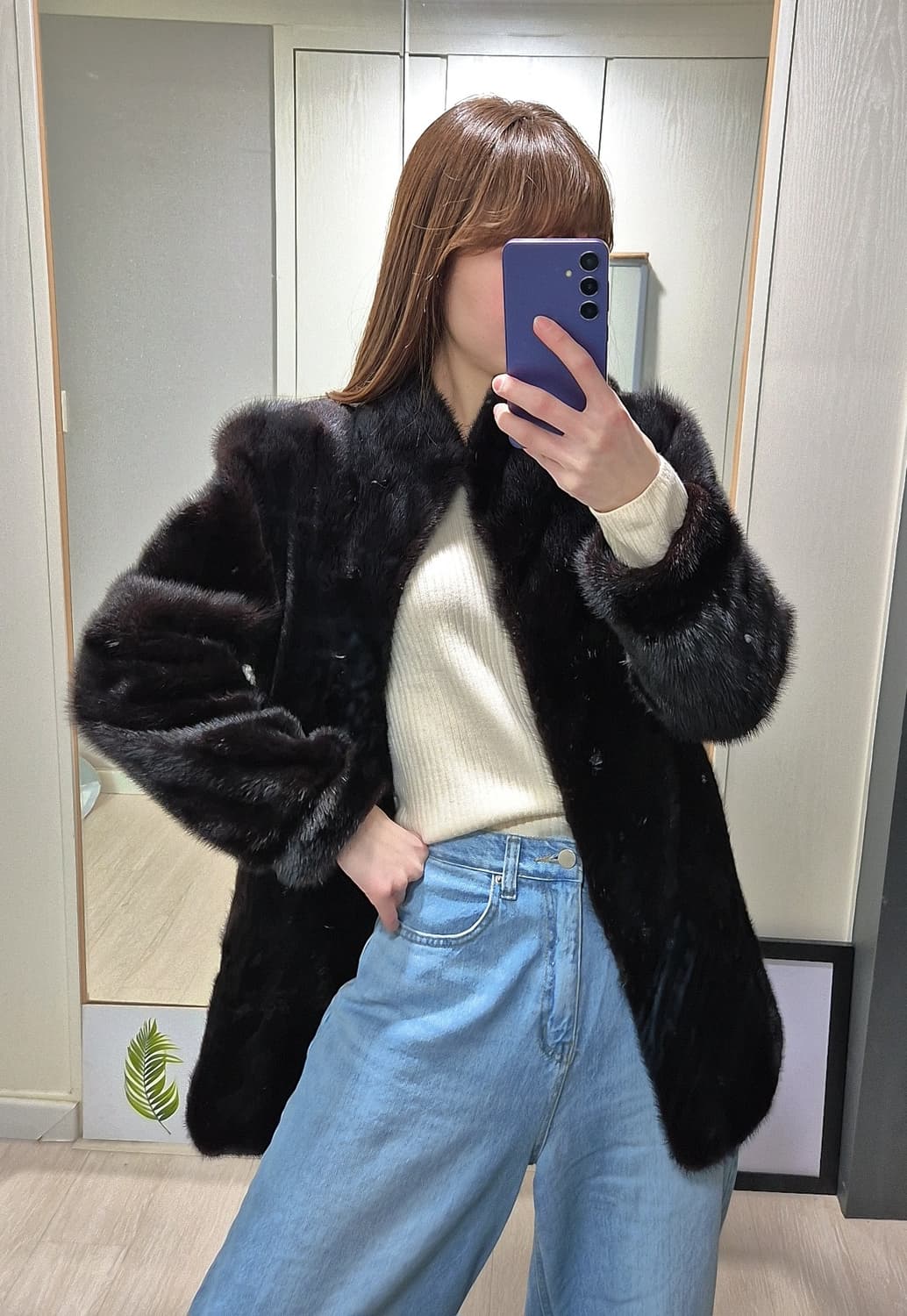 블랙밍크퍼.Mink Fur.Vintage 상품이미지5
