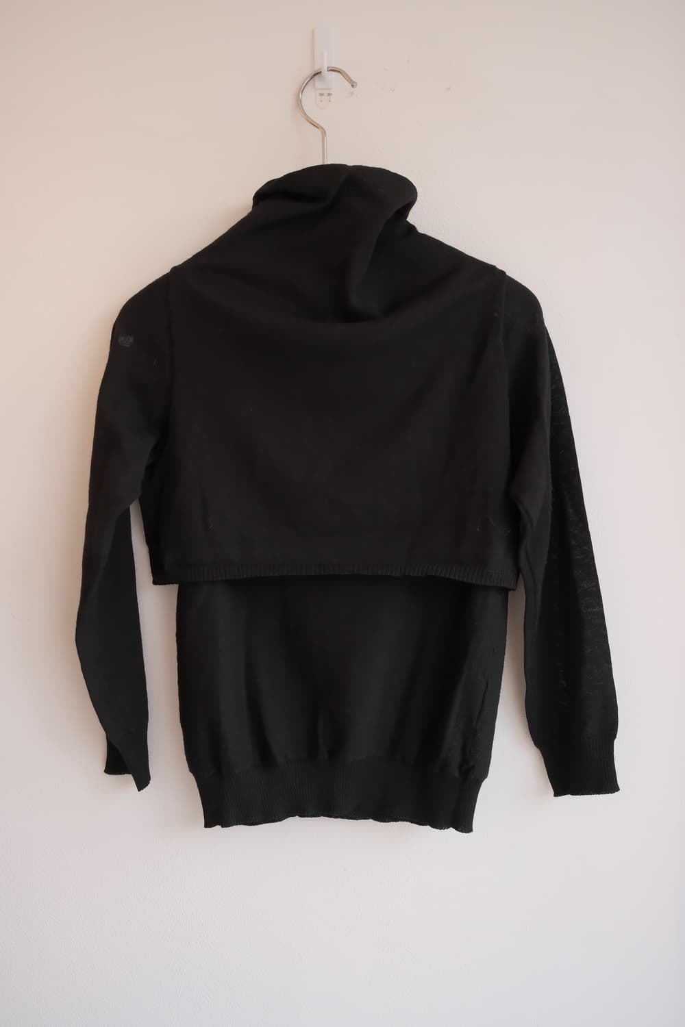 96aw layered cowl neck cardigan 상품이미지7