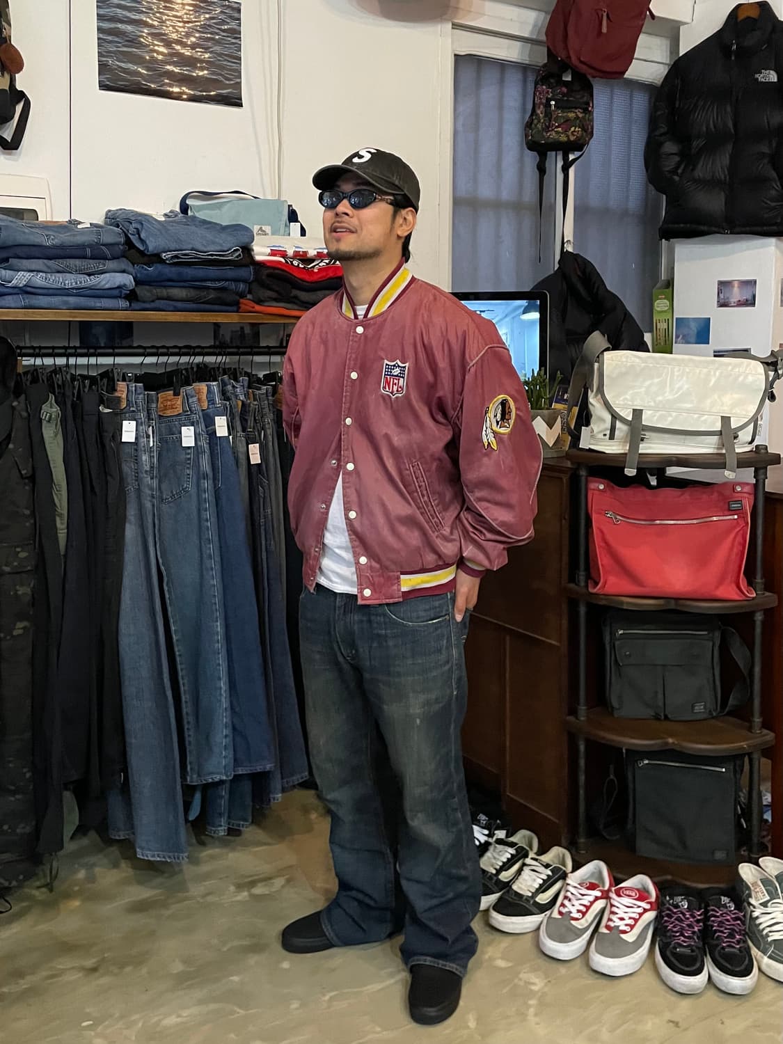 90’s NFL by EAST POINT RED SKINS 자켓 L 상품이미지1