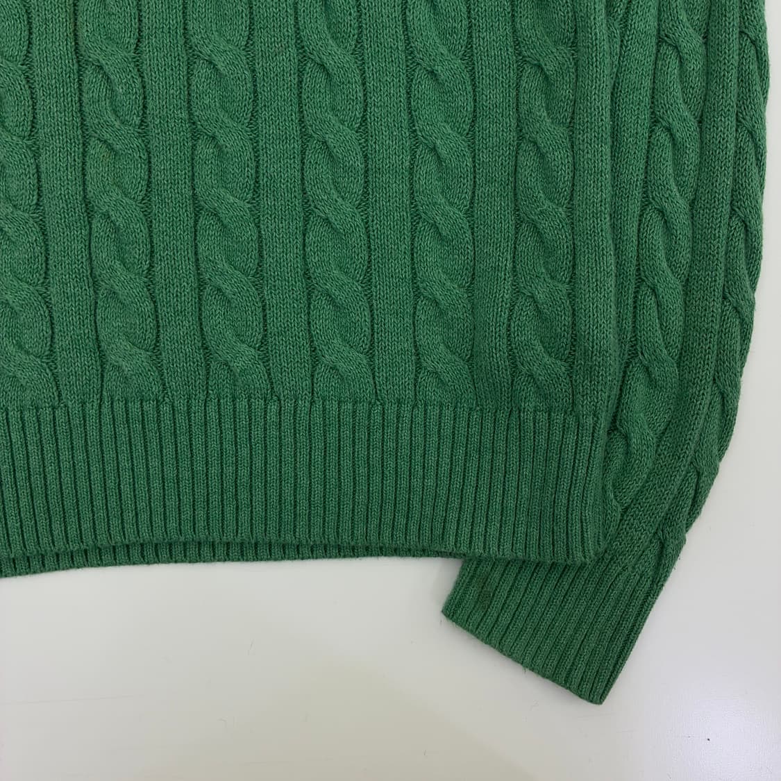Polo 폴로 랄프로렌 신형 그린 케이블 니트 상품이미지4