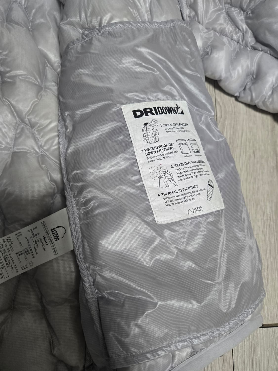 시에라디자인) 하프돔 경량패딩 ( L ) 상품이미지3