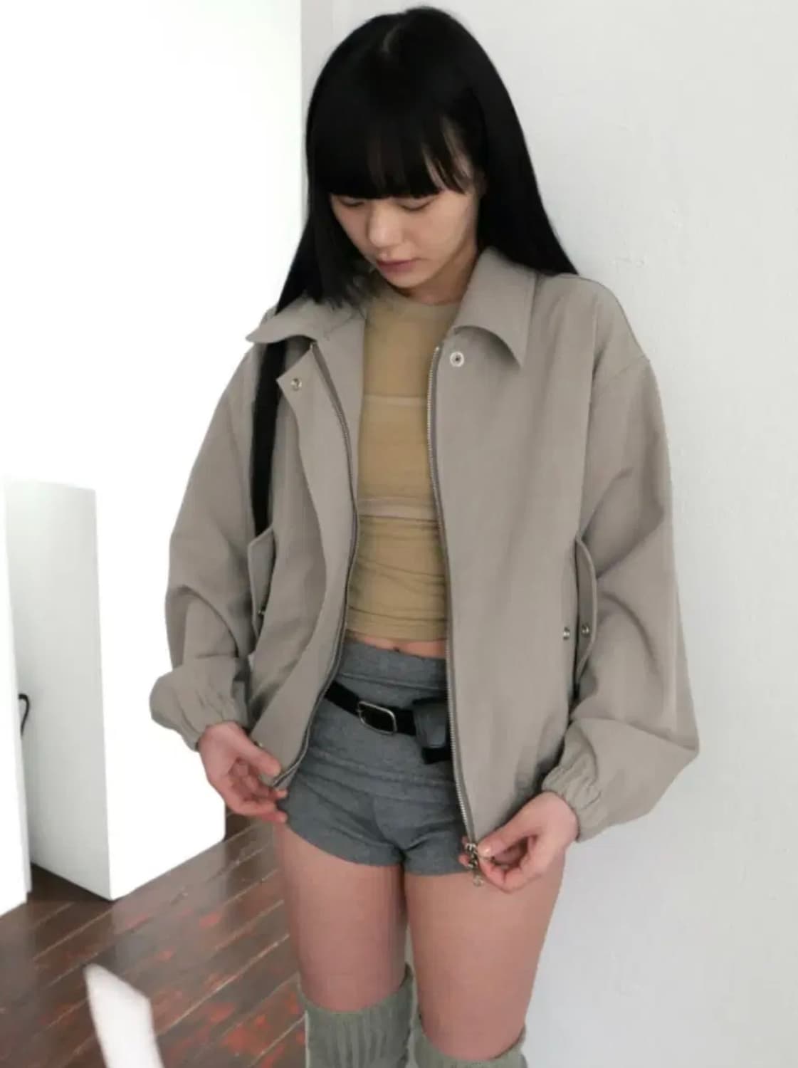 베이비랩 투웨이 베이지 점퍼 상품이미지3