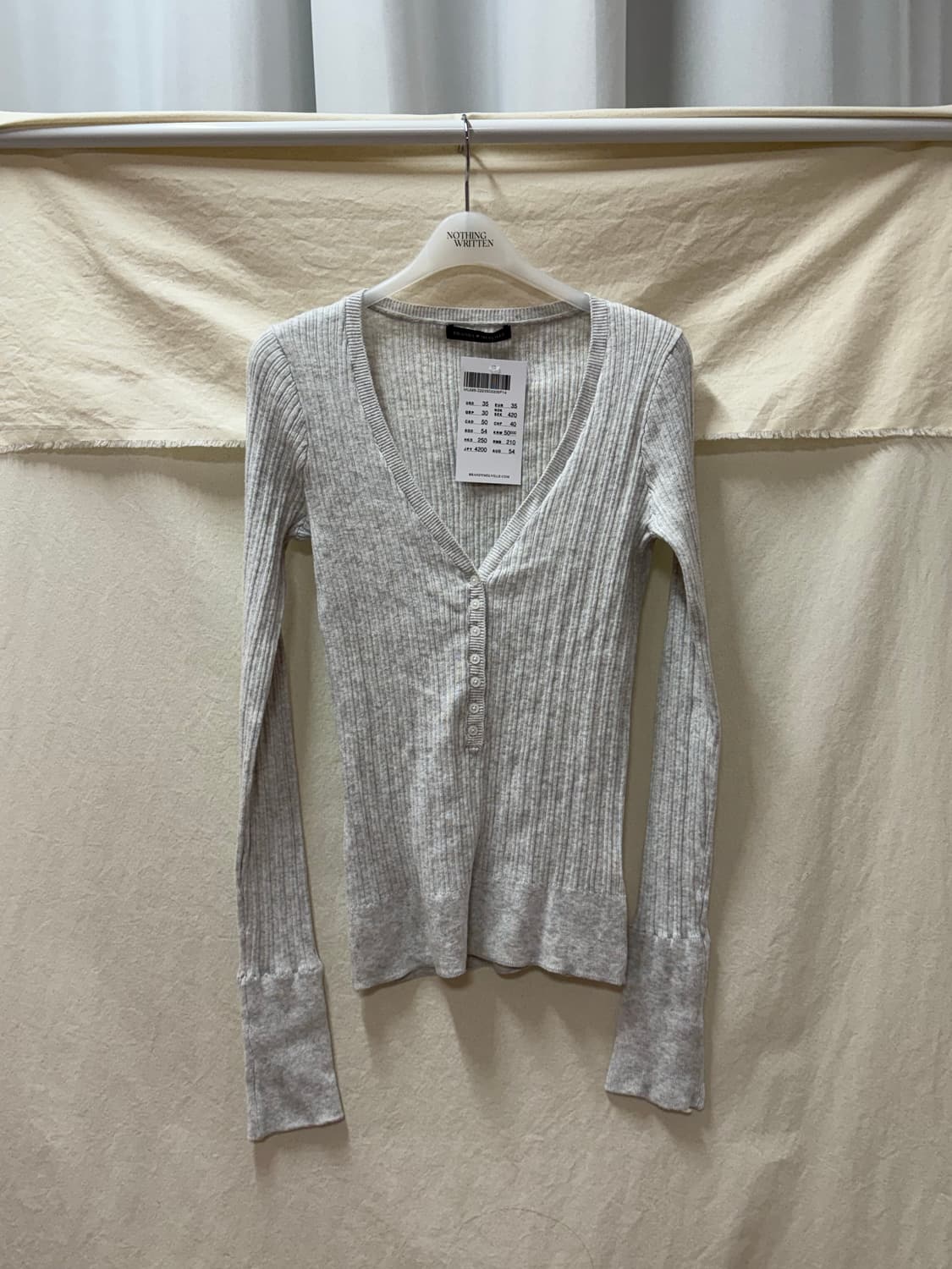 브랜디멜빌 슬림 단추티 상품이미지1