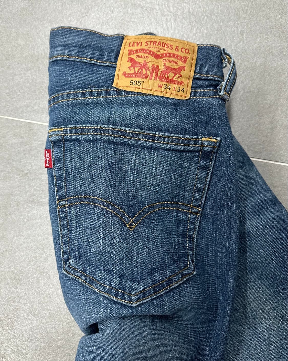 (허단44)00'S 리바이스 505 데님-M2035 상품이미지4