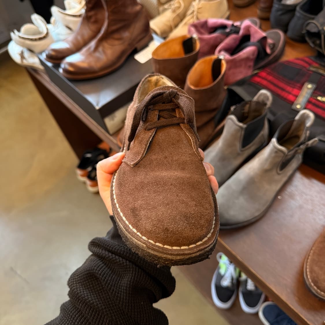 유나이티드 애로우즈 그린 라벨 릴렉싱 스페인 생산 스웨이드 부츠 40 상품이미지2