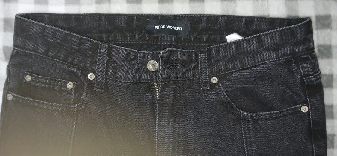 피스워커 블랙 데님 팬츠 L 상품이미지1