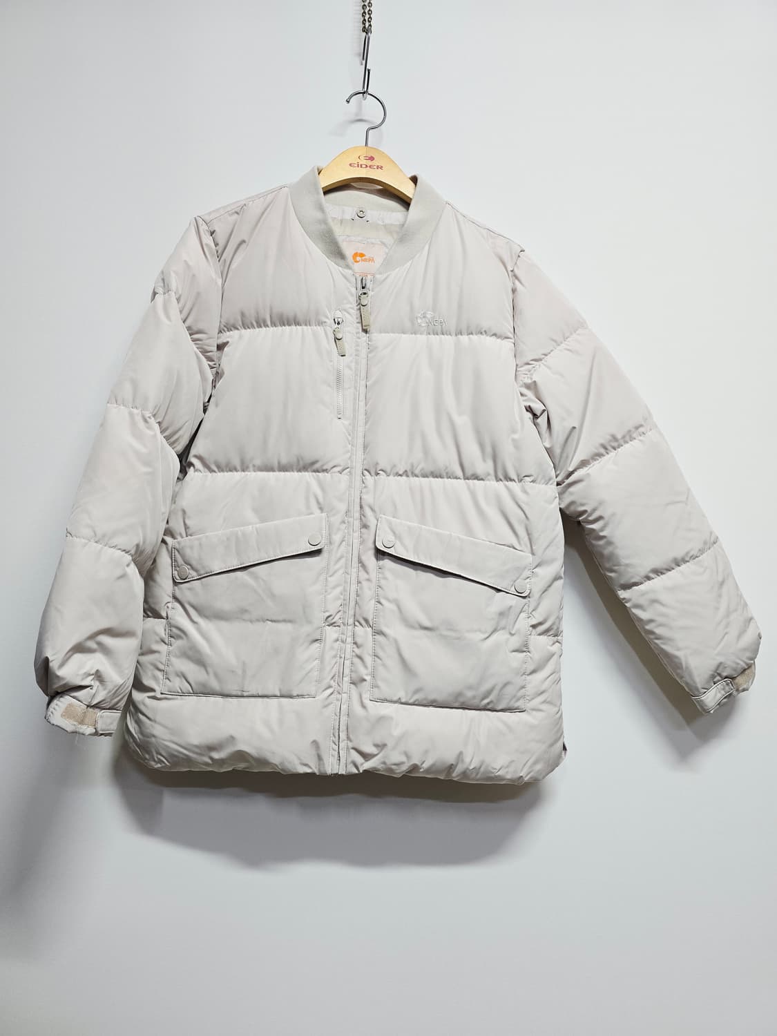 네파키즈 패딩 아이보리 봄버 스타일160 상품이미지1