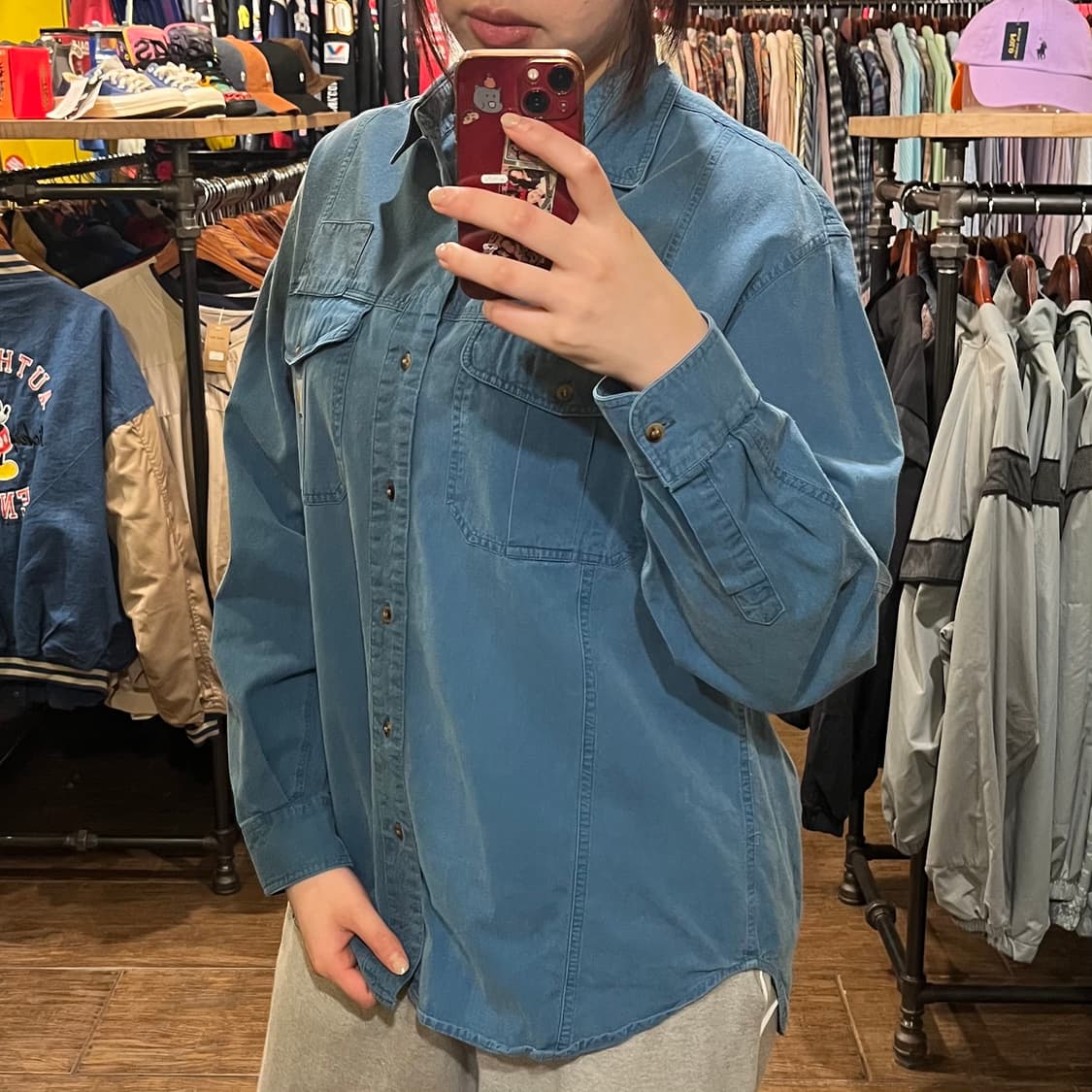 [HI]칼하트 블루 셔츠 상품이미지4