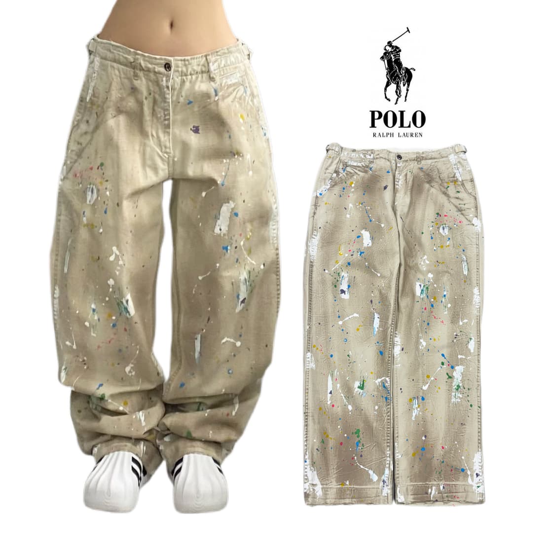 폴로 페인터 더티워싱 코튼 치노팬츠 상품이미지1