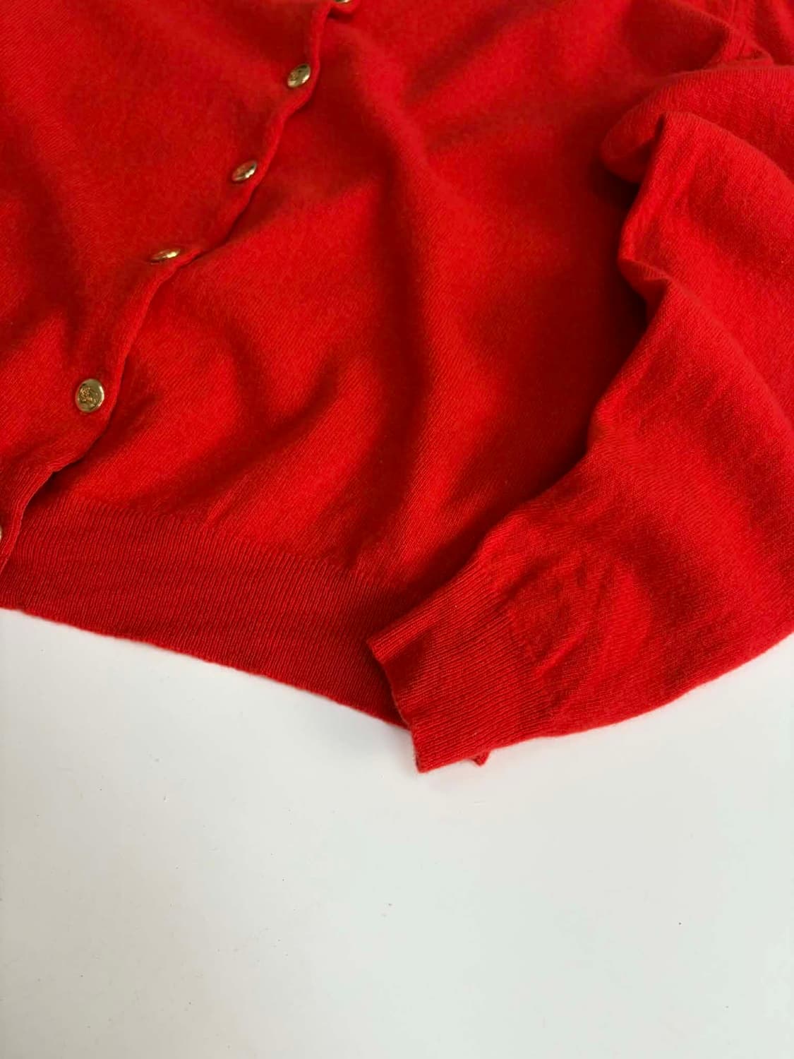 버버리 골드 버튼 울 니트 가디건 상품이미지7