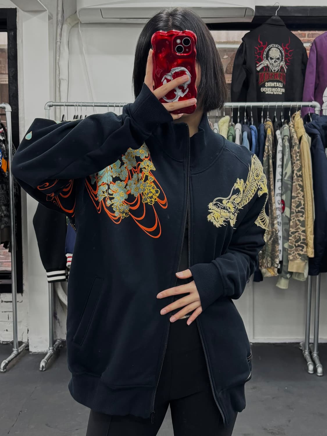 카라쿠리 타마시 오리엔탈 드래곤 집업 상품이미지4