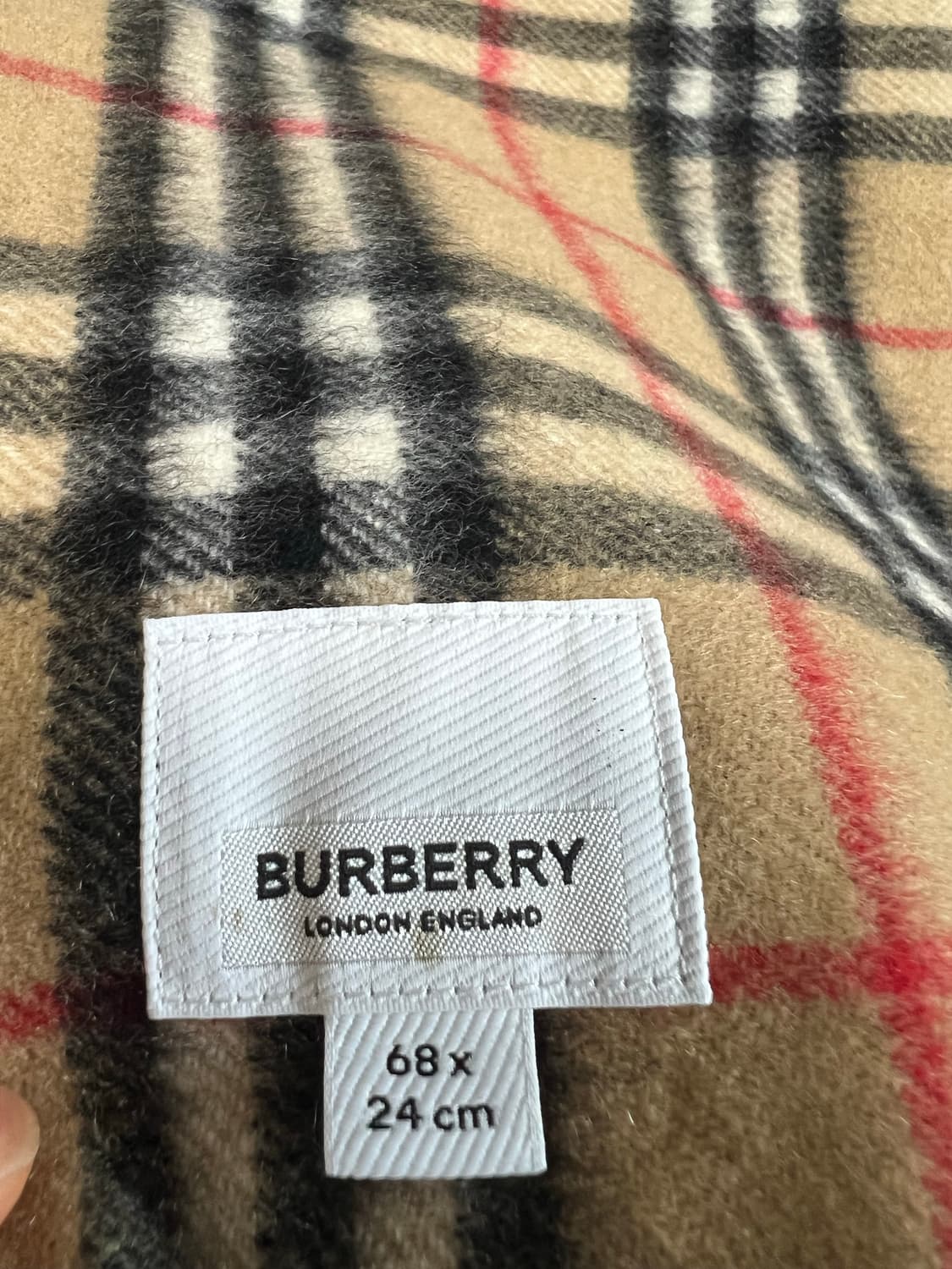 버버리 캐시미어 스누드 넥워머 68x24 상품이미지3