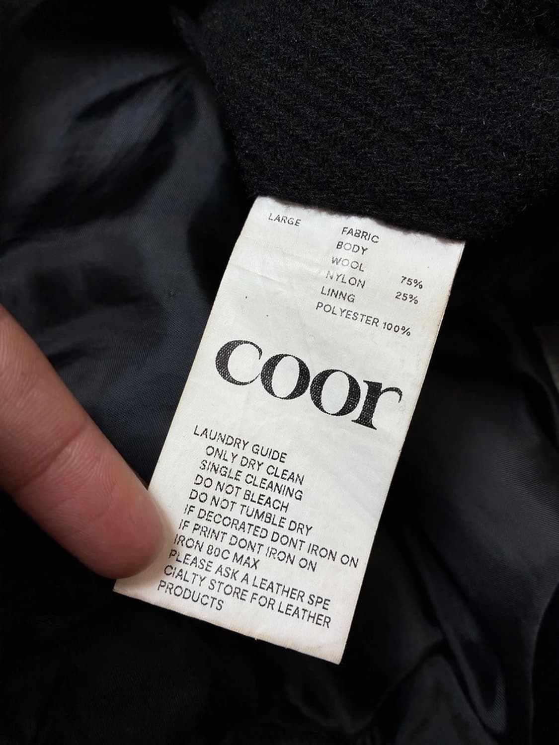 쿠어 COOR 22FW 트윌 울 숄 카라 바시티 자켓 PN8310 상품이미지7