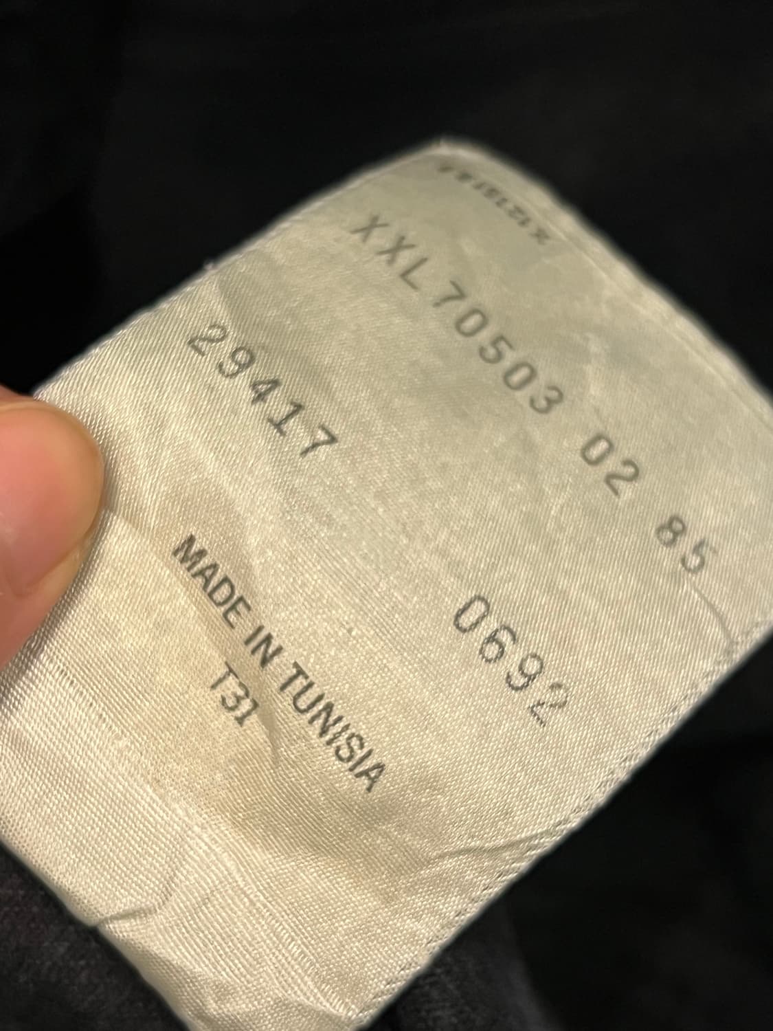 리바이스 빈티지 70503 흑청 트러커 처분  상품이미지4