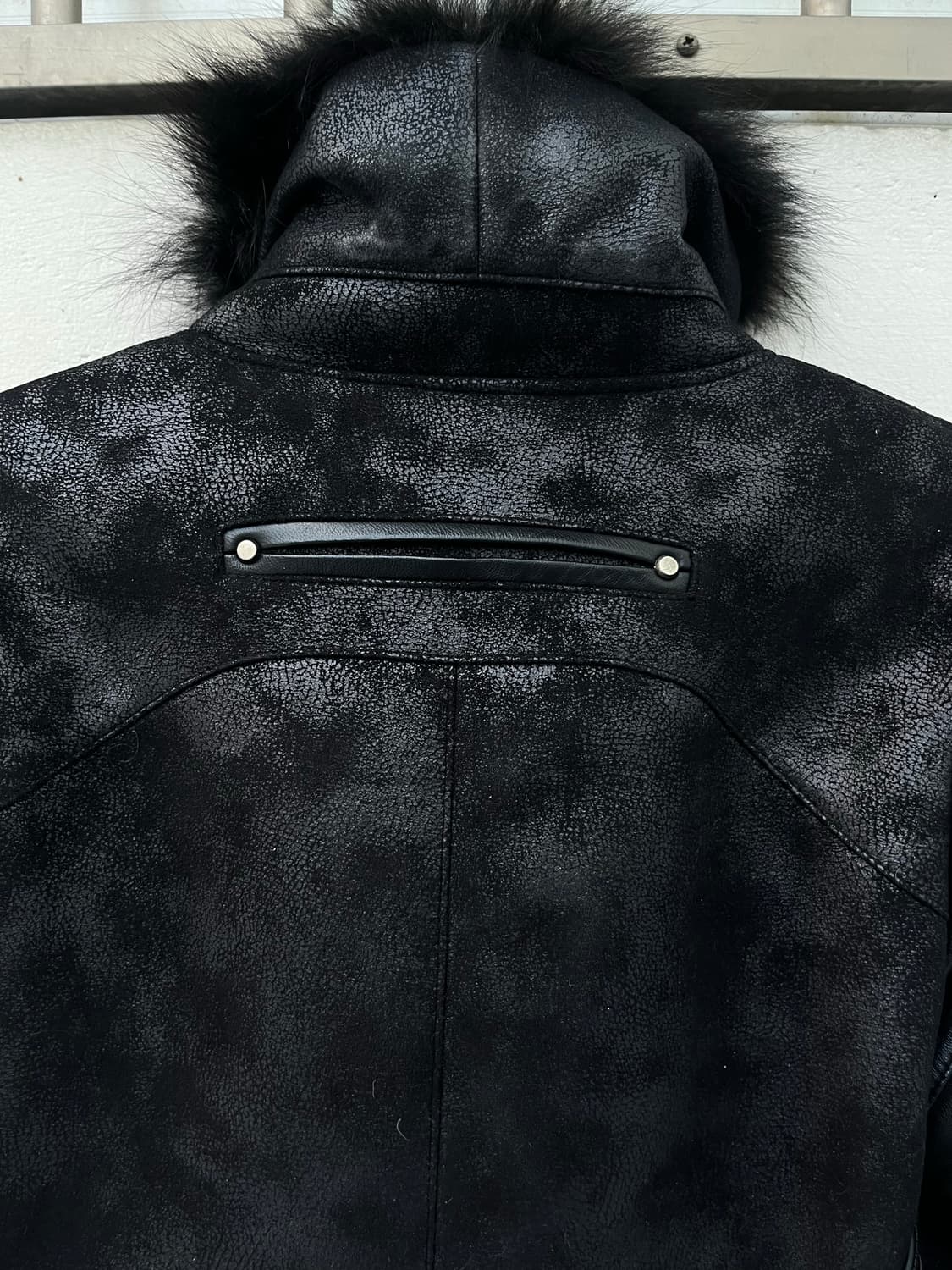 레더 퍼 무스탕 코트 상품이미지5