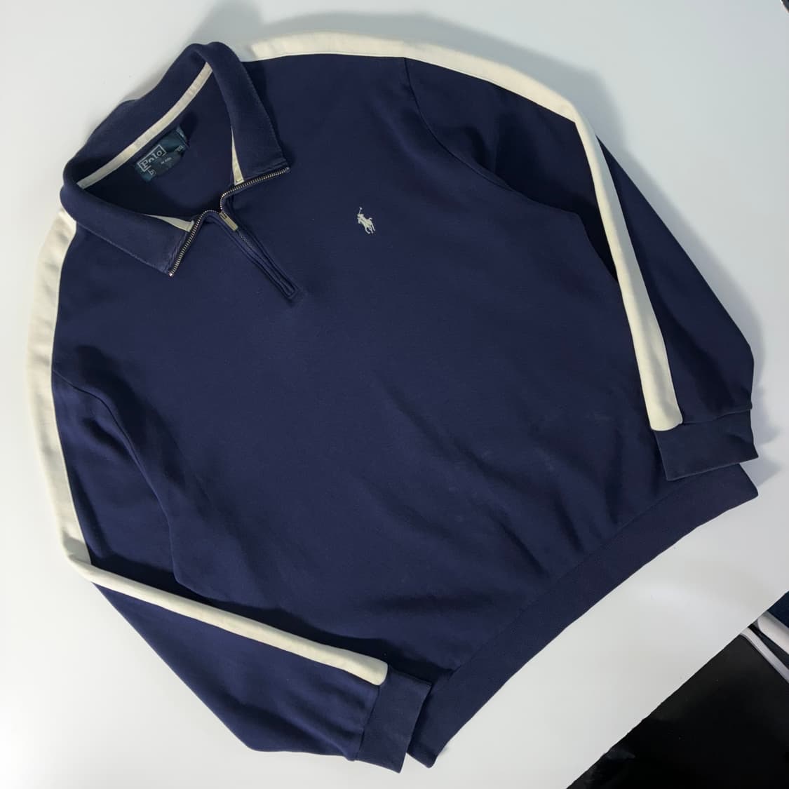 Polo  폴로 랄프로엔 자수  반집업 스웻 셔츠 상품이미지2