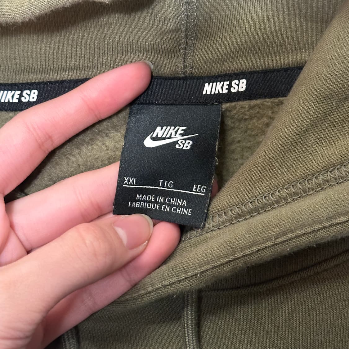 나이키 SB 후드티 카키 말차 (2XL) 딸기우유 상품이미지4