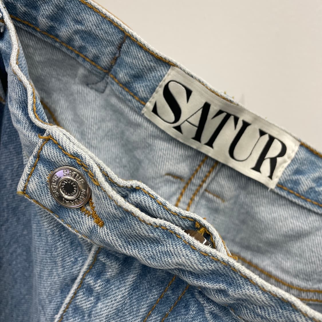 세터 연청 데님 팬츠 XL 상품이미지5