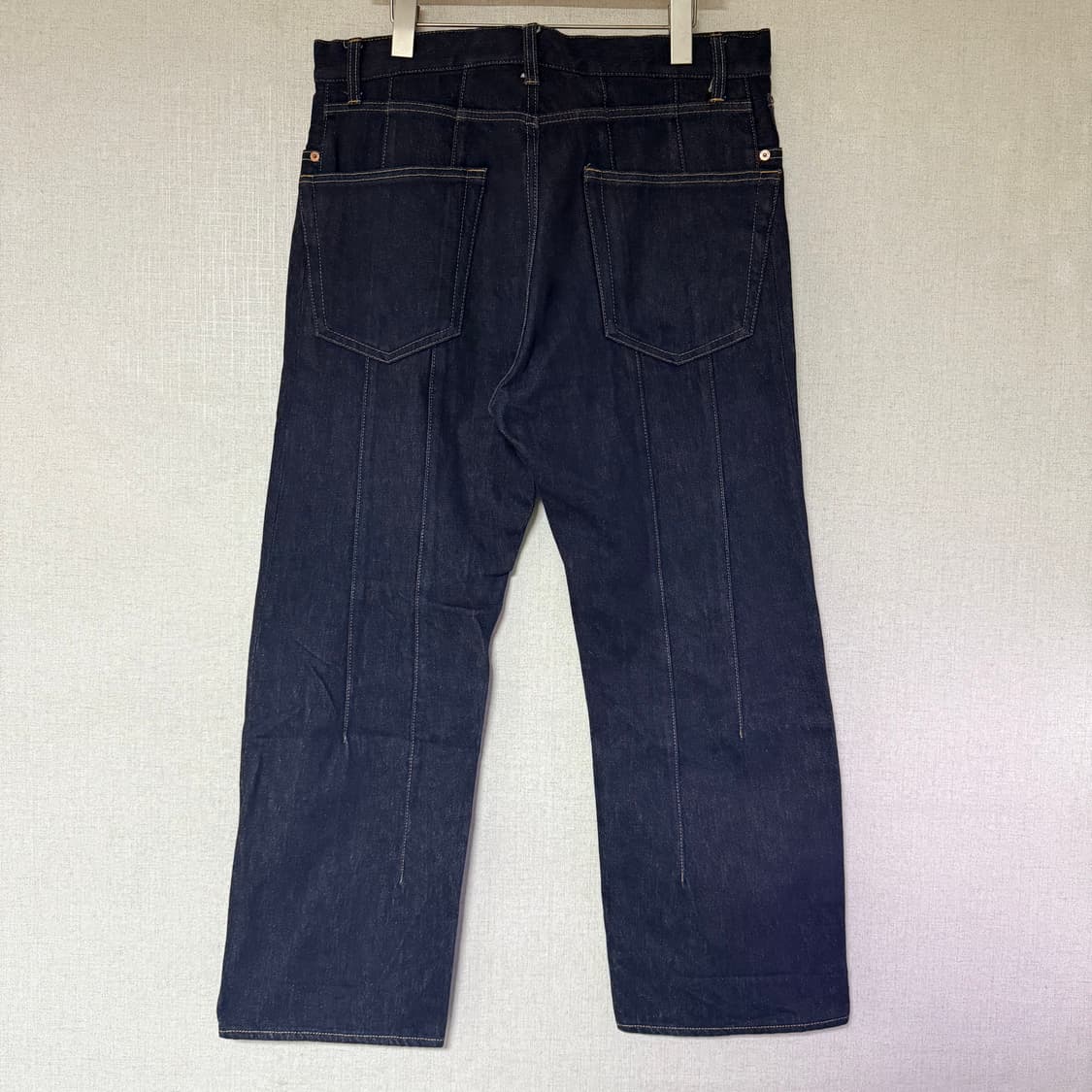 [M]준야와타나베 백 절개 재구축 데님 팬츠 상품이미지1