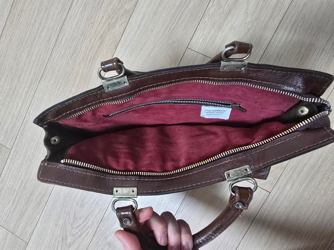 80s 빈티지 스웨이드 미니 핸드백 상품이미지4