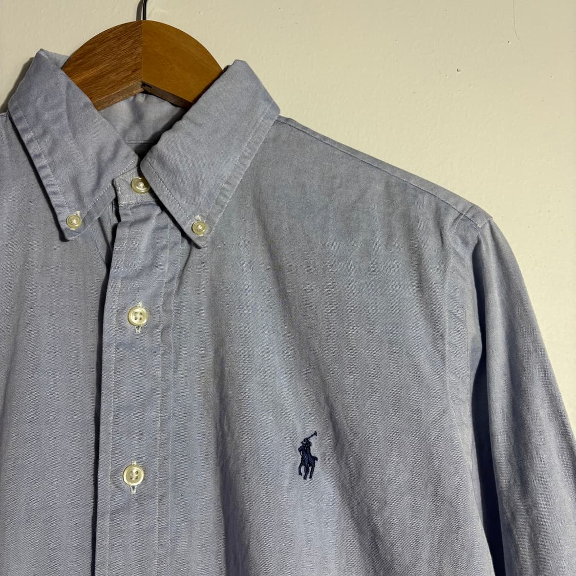 폴로 랄프로렌 빈티지 라이트 블루 옥스포드 버튼다운 셔츠 (무료배송) 상품이미지2