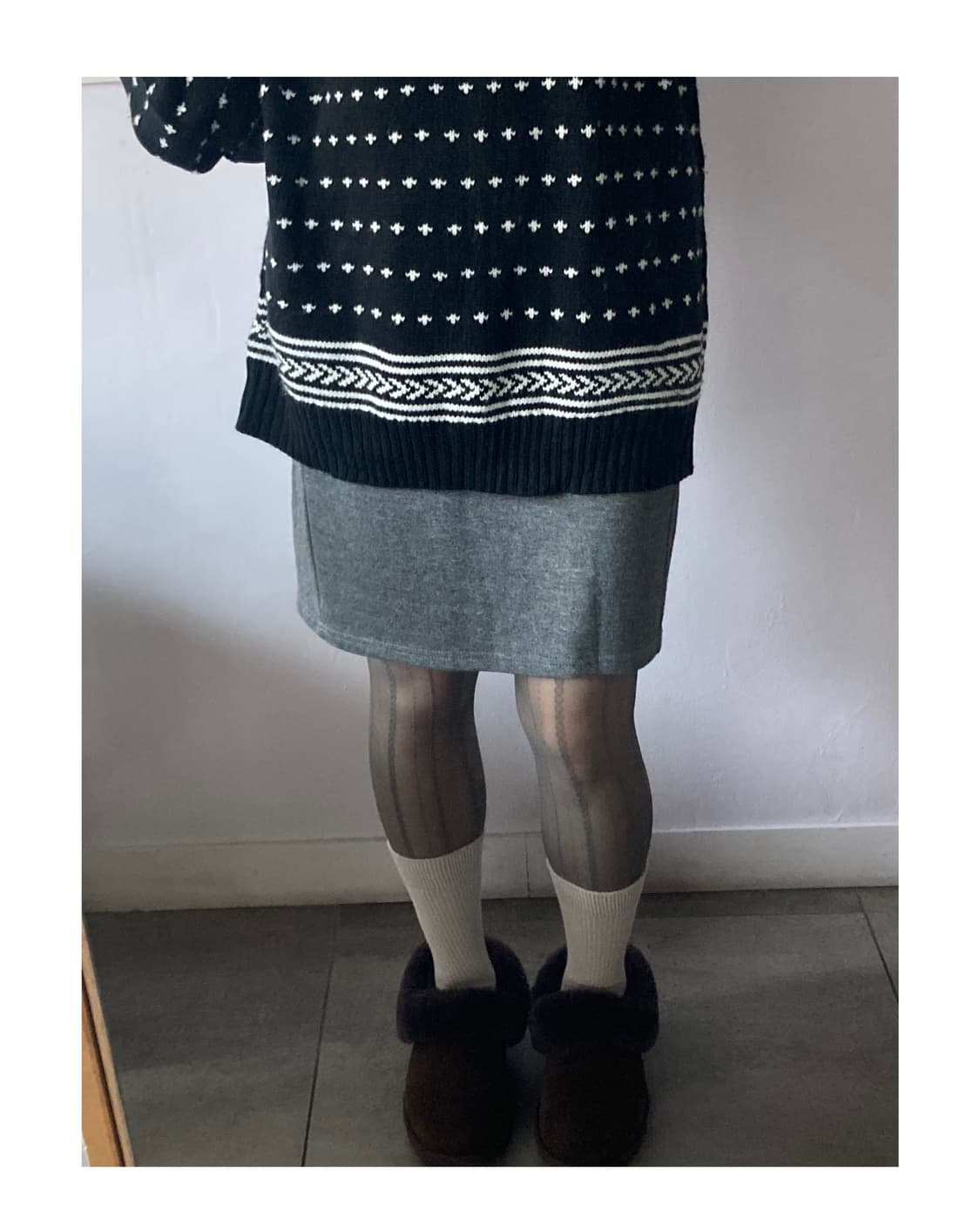 일본빈티지) 스웻 스커트 상품이미지5