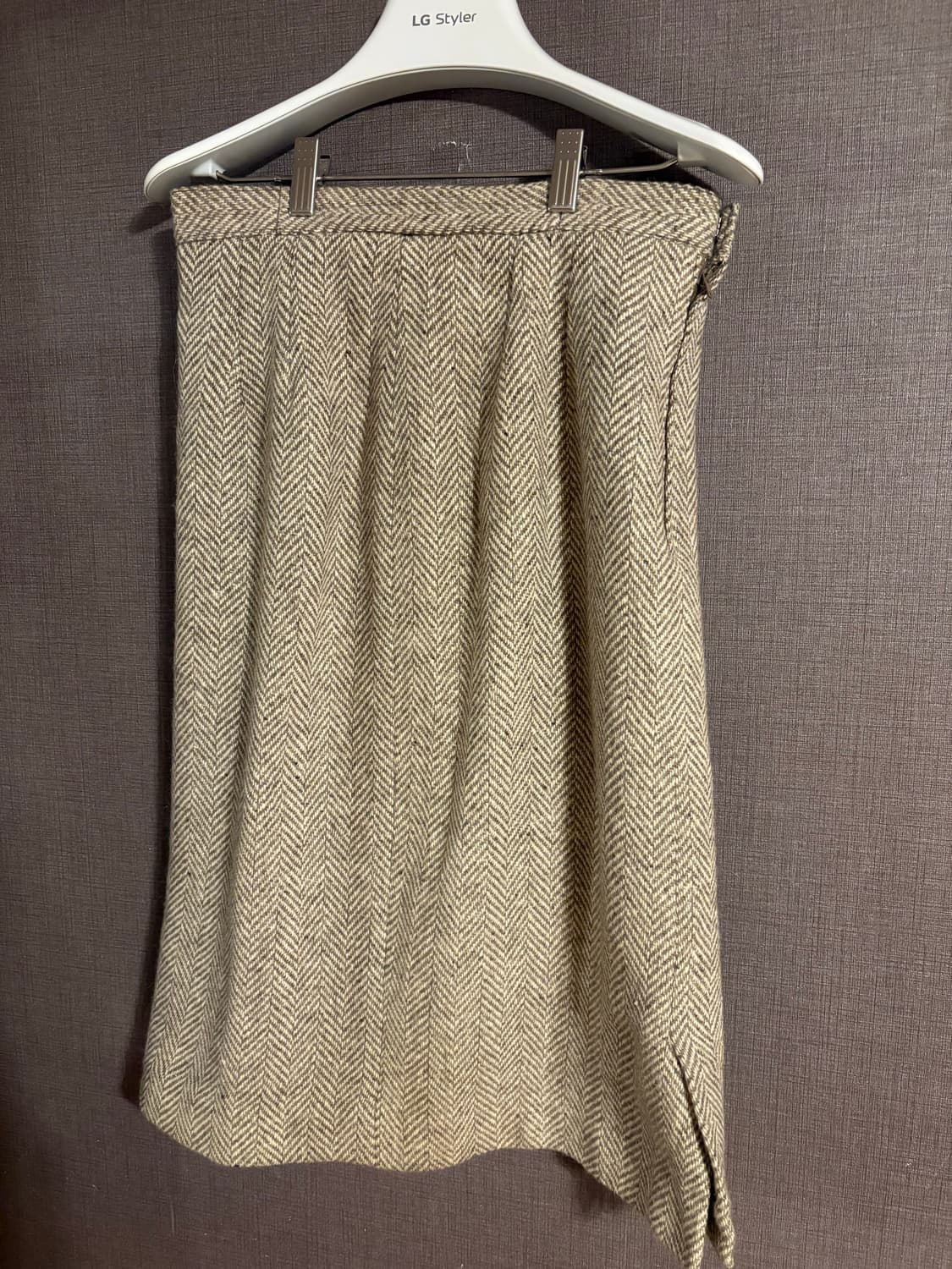 헤링본 모직 스커트 Japan 상품이미지1