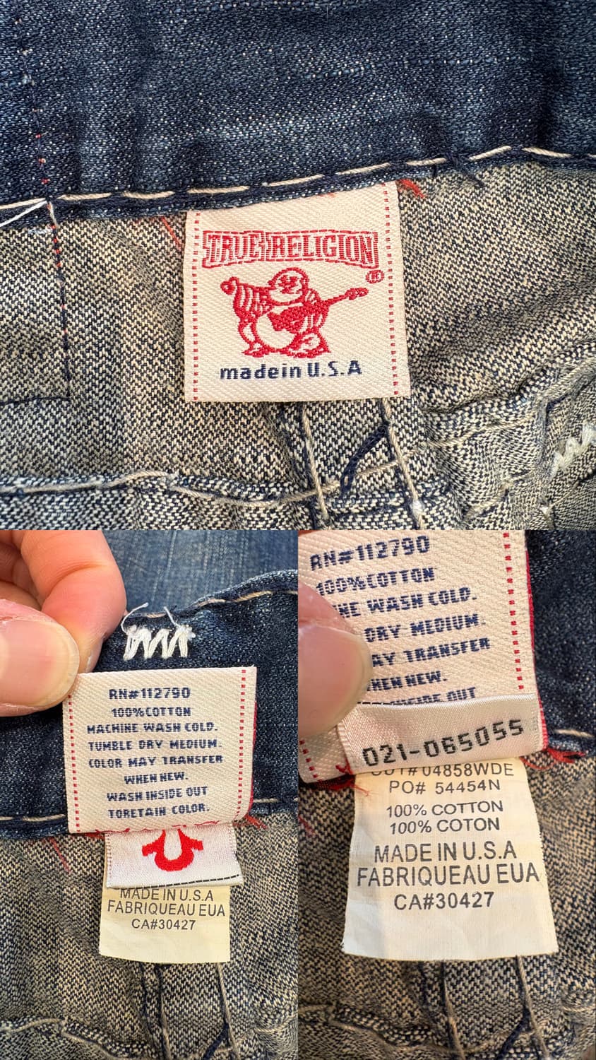 트루릴리젼 조이 빅 T 데님 팬츠 상품이미지10