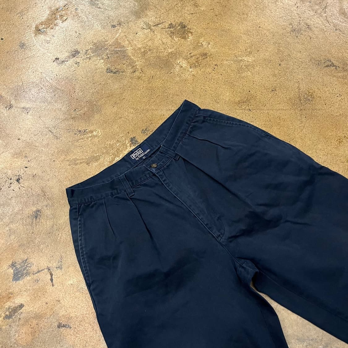 [정품/31] 폴로 랄프로렌 네이비 플리츠 바지 b16 상품이미지1