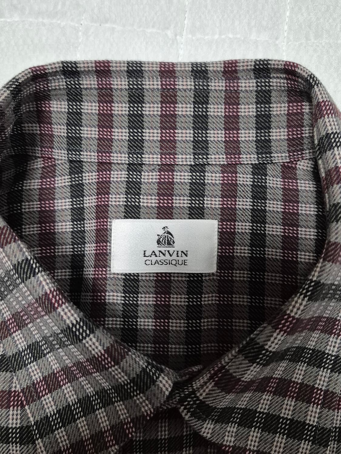 랑방 올드스쿨 체크무늬 셔츠 남성 105사이즈 상품이미지5