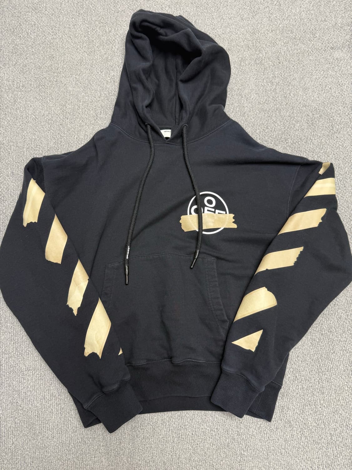 오프화이트 테이핑 애로우 후드티(정품) 상품이미지1